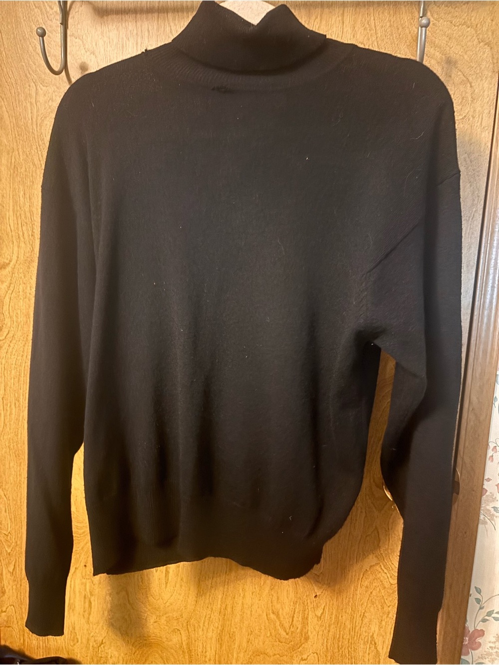 Jones New York Black Mock Neck Sweater